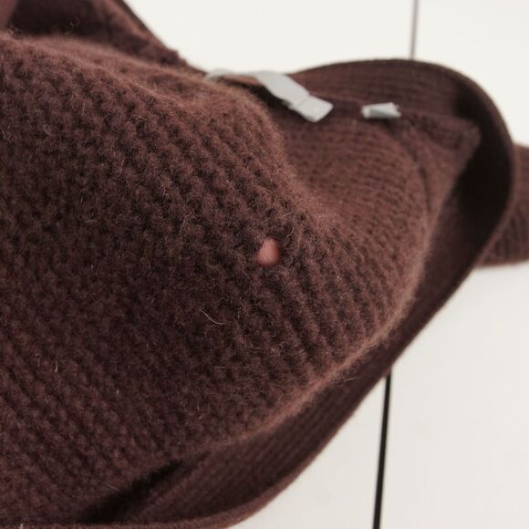 Vince Vee Brown Red Wool Cashmere Blend Cardigan Womens Sz XS Damage - Picture 11 of 11